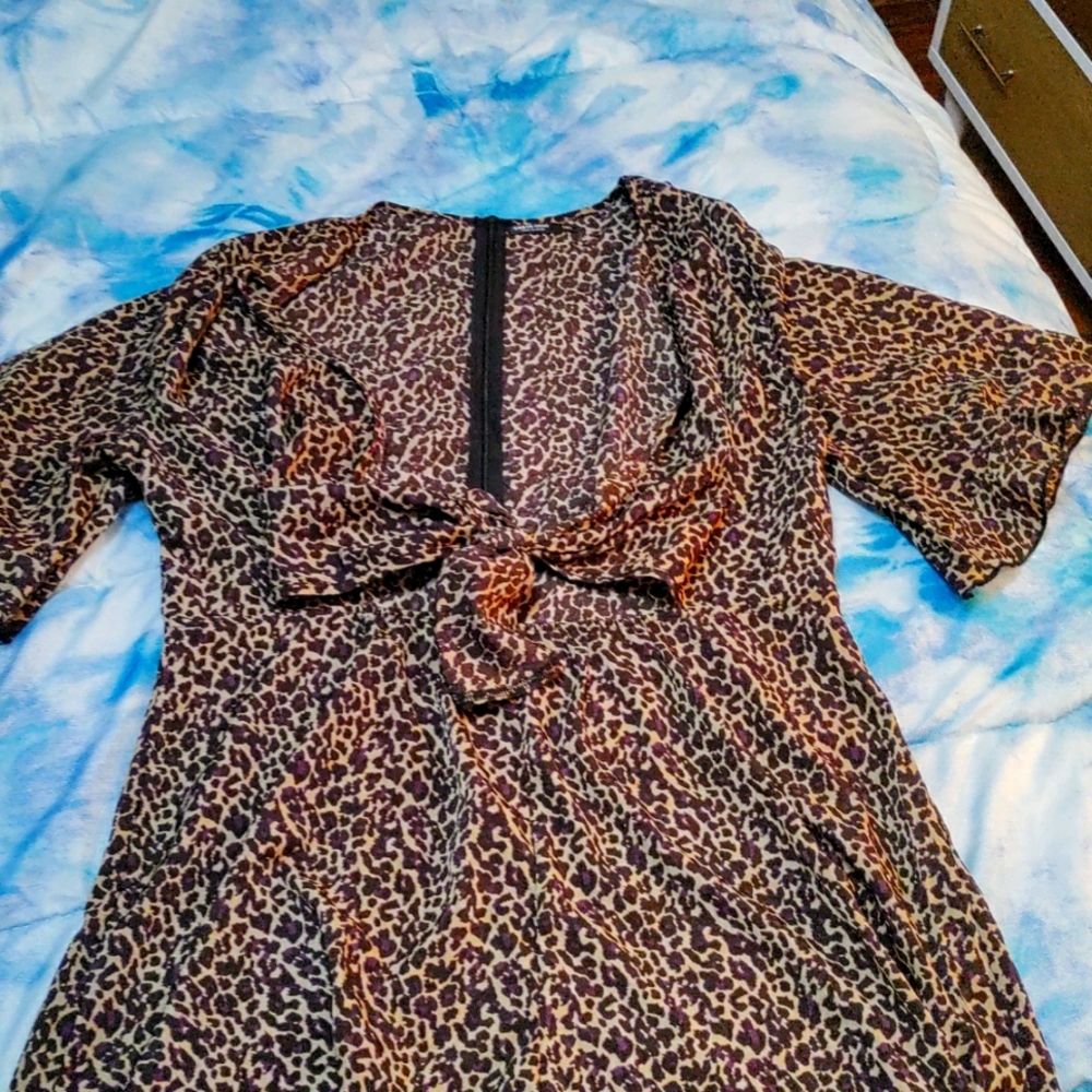 SheIn curve Leopard romper
